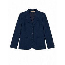 Vintage Pendleton 100 Virgin Wool Navy Blue Made in USA Blazer Jacket