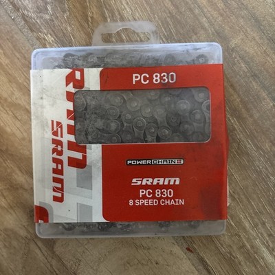 Used SRAM PC-870 8 Speed Chain Silver Powerlink Master Road Mountain Bicycle