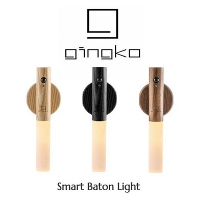 Kabellose LED Wandleuchte Bewegungsmelder Naturholz Wiederaufladbare LED Schlagstocklampe