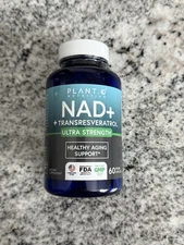 PLANT. O Nutrition NAD+ transresveratrol Ultra Strength 60 Capsules Anti Aging
