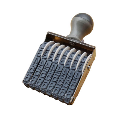 Nummerierungsstempel, Numerischer Rollstempel, 8-stellig, Symbol Für