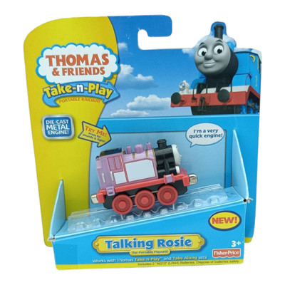 Talking Rosie Thomas & Friends Take Along Die Cast Engine 2009 Light Sound Neu 