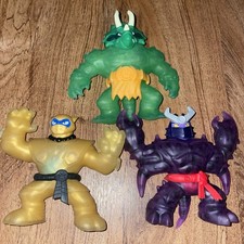 Heroes Of Goo Jit Zu Lot Of 3 Squishy Various Figures