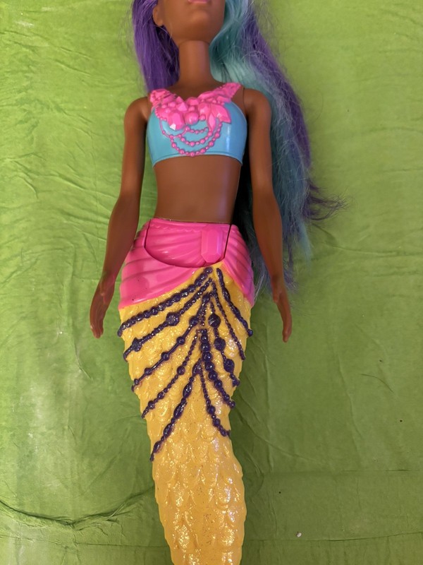 Mattel Barbie Dream topic Mermaid Doll Purple/blue Hair African American