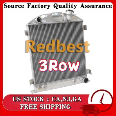 #ad #ad 3Row Radiator Aluminum 17quot;High For 1932 Ford Low Boy Chop Hot Rod w Chevy Engine $600.00