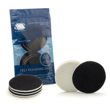Glass Polish 3 inch 75mm Pack of 5 Felt Polishing Pads for Polishing Glass, Pl