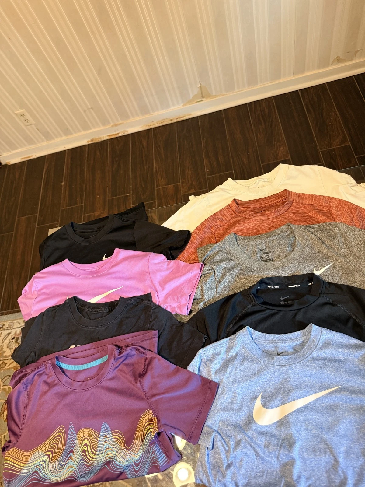 9 Nike Short Sleeve Shirts Boys Medium (8-10) Sports Athletic (7 Dri-Fit )