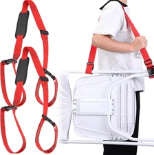 Sanwuta 2 Pcs Adjustable Beach Chair Carry Strap Camping Chair Straps for Should