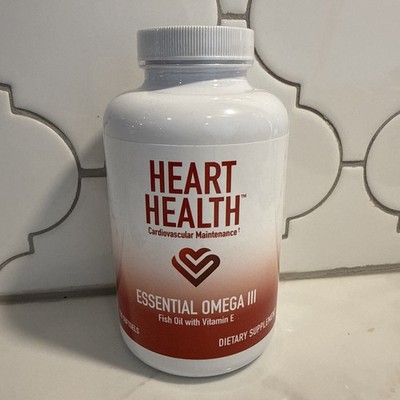 Heart Health Essential Omega 3 Fish Oil with Vitamin E - High Potency Omega 3...