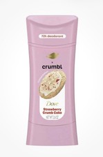 Dove Crumbl Strawberry Crumb Cake Deodorant Stick 2.6 Oz Aluminum Free 72 Hour