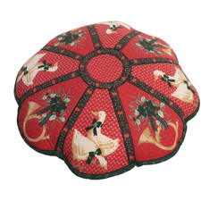 Vintage Christmas Quilted Patchwork Throw Pil...