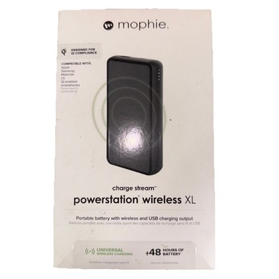 mophie powerstation Wireless Power Delivery  XL 10K Black Large Internal Battery