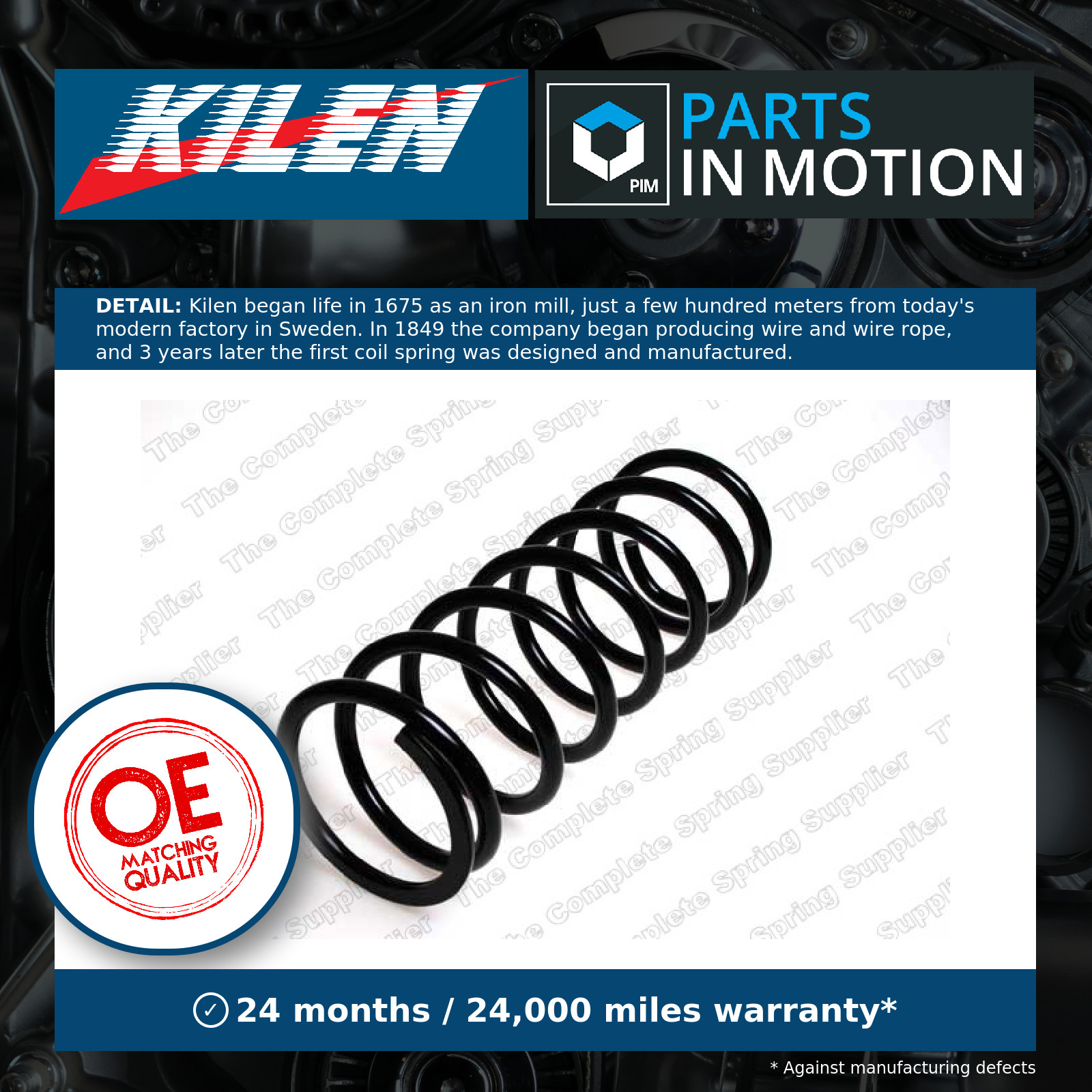 Suspension spring Front Axle Coil Spring 29051 KILEN for LAND ROVER - Image 5