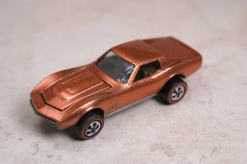 Restored Hot Wheels Redline - US Custom Corvette in Orange!! Free Shipping!!
