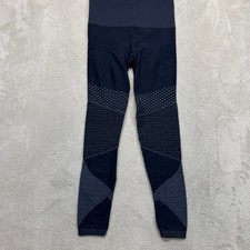 SPANX Pants Women's Medium Look At Me Now Seamless Moto High Rise Leggings Navy