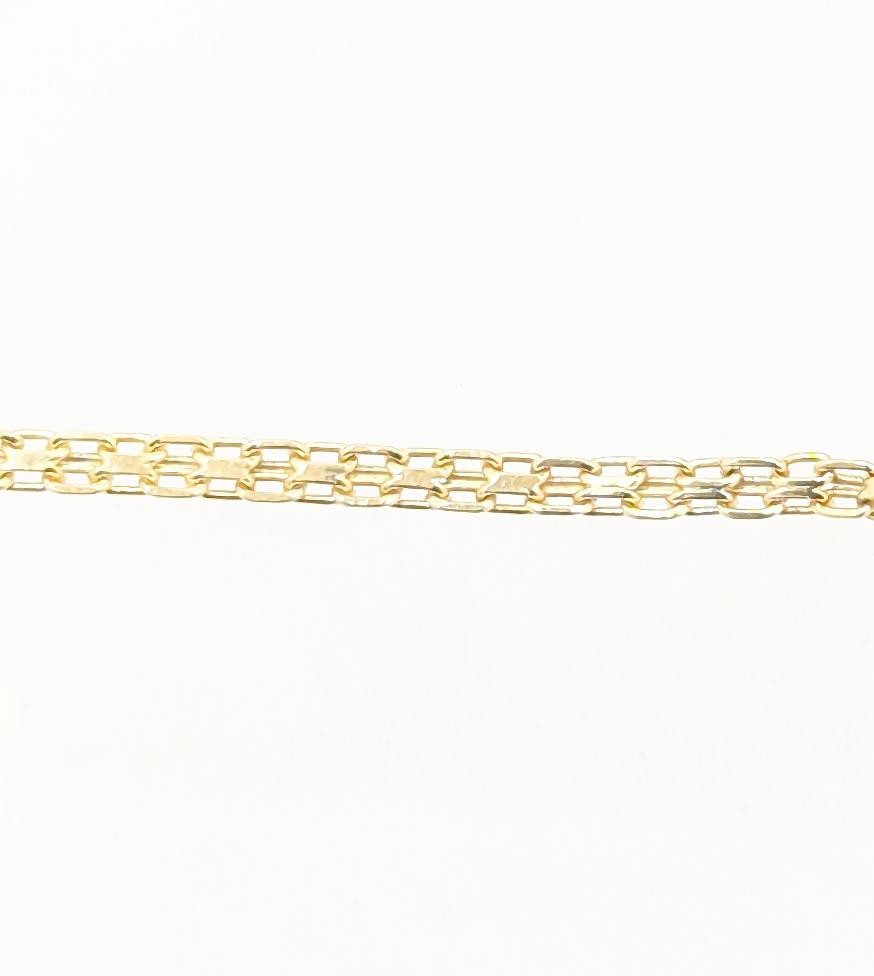 14K Solid Yellow Gold 2.7g Two Interlocking Heart… - image 9