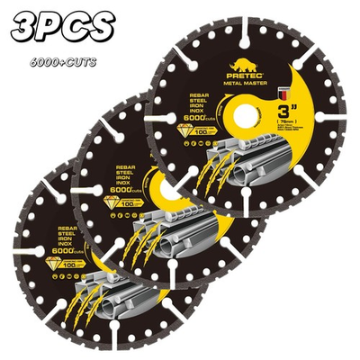 #ad #ad 3quot; Diamond Cut Off Wheel 3 Pack Metal Cutting Disc 3 8quot; Arbor Die Grinder 6000 $19.59