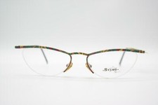 Vintage Sting 1371 Multicolored Half-Frame Glasses Eyeglass Frame NOS
