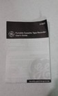 User Guide for GE 3-5027 Portable Cassette Tape Player Voice Recorder Paper Part