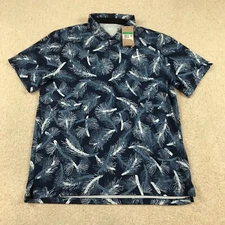 Nike Dri-Fit Tour Golf Polo Shirt Mens XL Pine Needles Navy Blue FQ0402 429