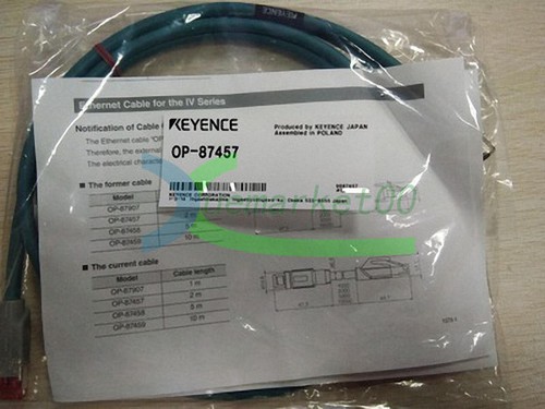 NUOVO Keyence OP-87457 Sensore di Visione Cavo Ethernet 2 m per IV Serie - Foto 1 di 1