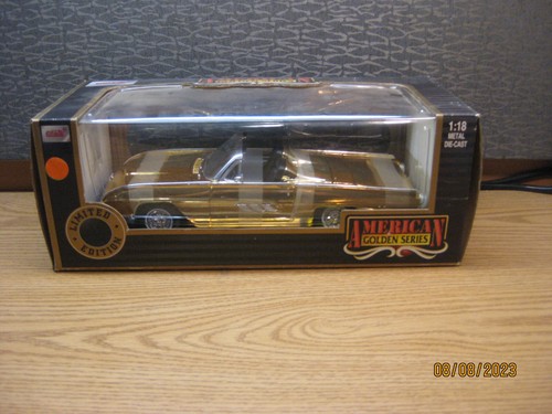 1/18 1963 FORD THUNDERBIRD SPORTS ROADSTER , GOLD PLATED , ANSON # 30334 GD - 第 1/17 張圖片