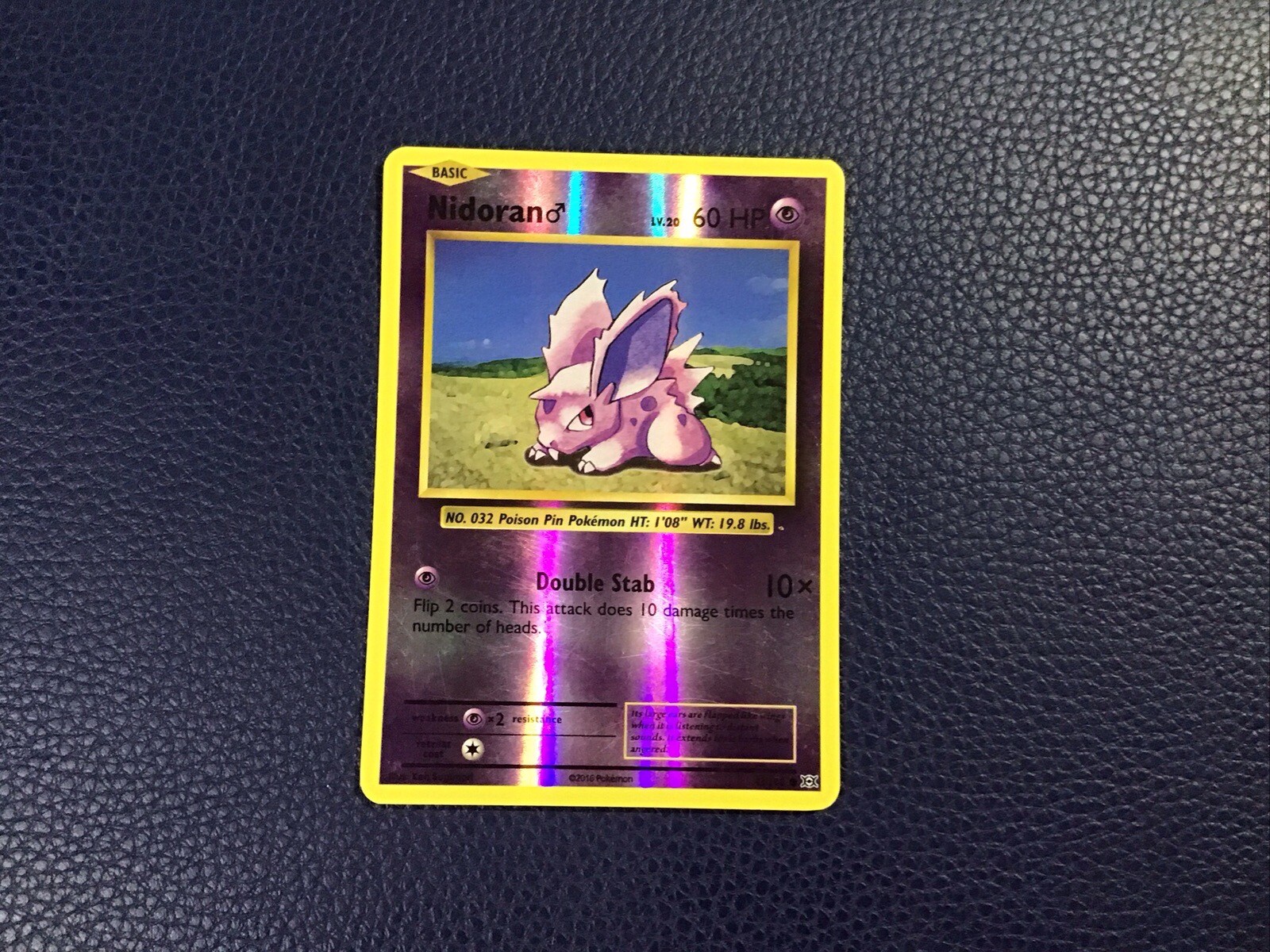 Pokemon Card Nidoran 43/108 Reverse Holo XY Evolutions LP