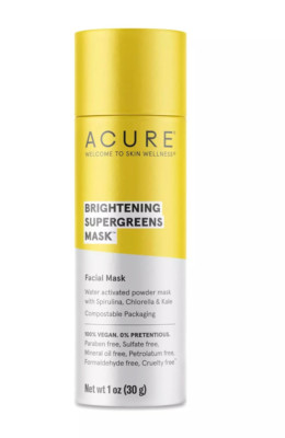 Acure Brightening Supergreens Facial Mask - 1 oz (30 g)