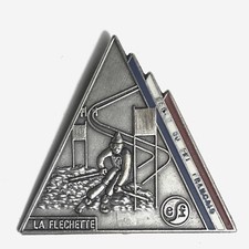 Ancien Insigne Broche Ski Esf LA FLECHETTE Slalom