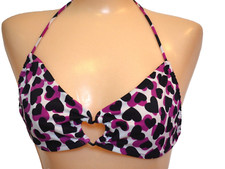Victoria Secret Multi Color Heart Bikini Swimsuit Top M