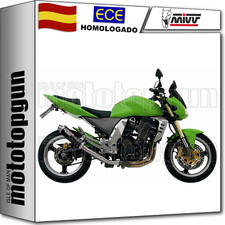 MIVV 2 TUBO DE ESCAPE HOM GP NEGRO KAWASAKI Z 1000 Z1000 2003 03 2004 04 2005 05