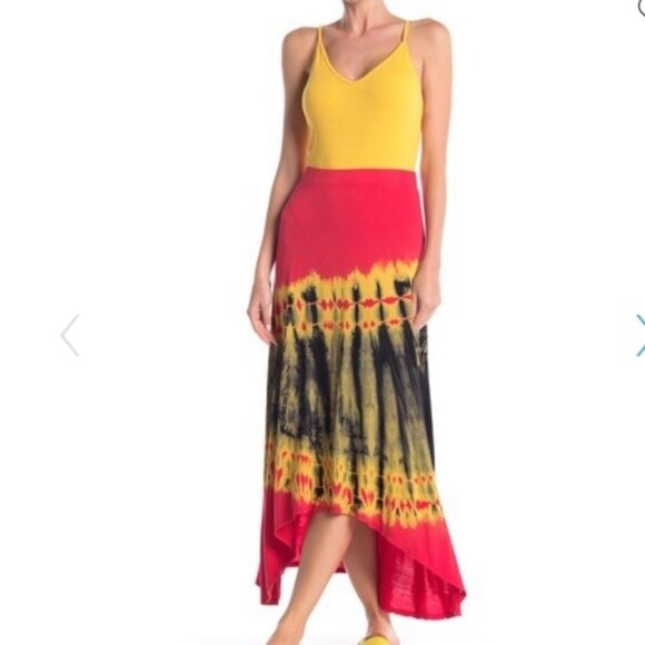 Go Couture Multicolor Tie Dye High/low 