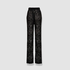  956 DRIES VAN NOTEN Women's Black Palmira Long Pants Size 42