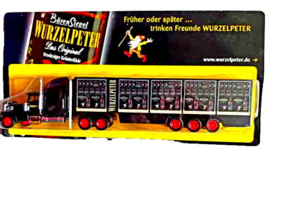 Wurzelpeter Truck 072 LKW Auflieger ca. 22 cm Werbung ''Früher oder später...''