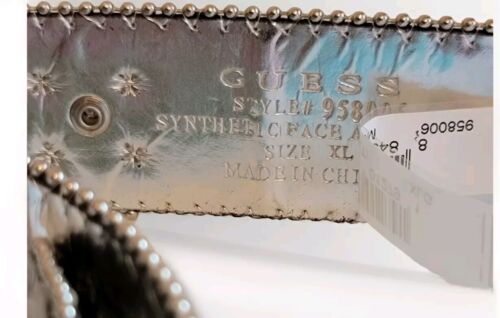 Guess Womens XL Studded Rhinestone Multi Color Belt Style 958006 - Picture 11 of 13