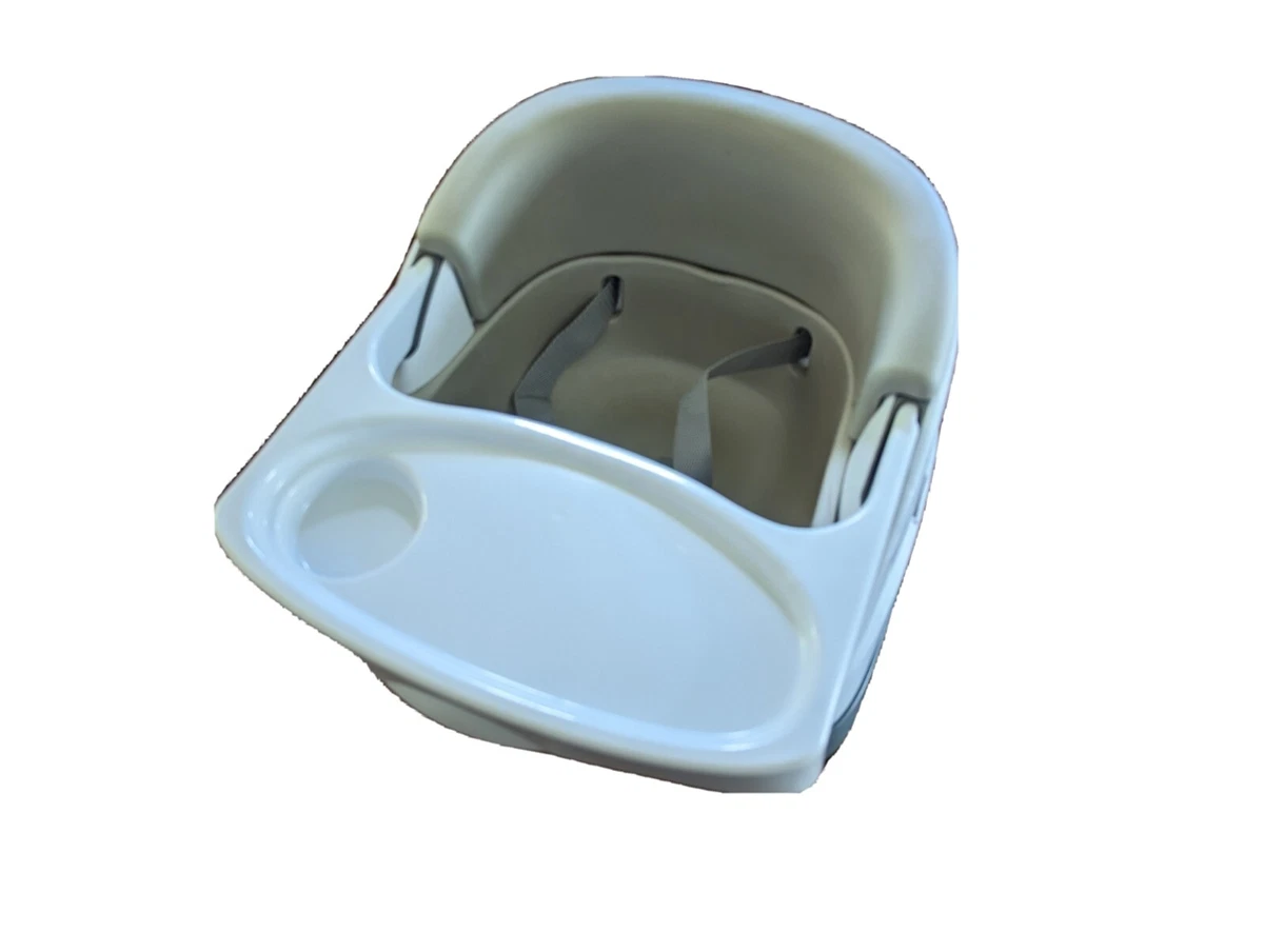 Ingenuity Baby Base 2-in-1 Booster Seat with Self-Storing Tray Cashmere