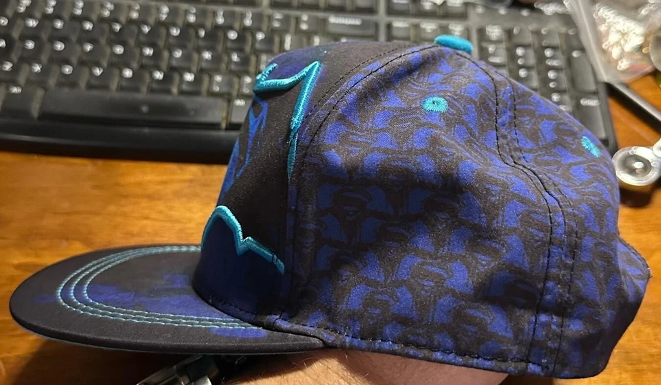 Batman VS Superman Dawn Of Justice DC Comics L/XL Snapback Blue Black Cap Hat QP - Изображение 4 из 4