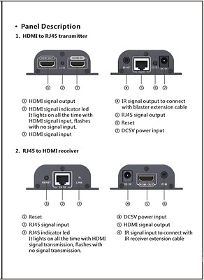 Extender HDMI - 70m 4k@60Hz - Loop Out - KVM - Cavo Cat.6 - HDR - ARC - Foto 4