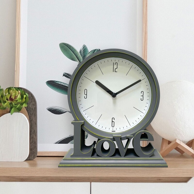 Love Desktop Clock Non Ticking Simple Small Digital Clock eBay