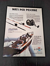1989 SILSTAR MULINELLI CANNE DA TRAINA RIO 630 CABIN FISH VINTAGE AD PUBBLICITA