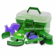 HORSE OR PONY CLEANING SET WITH TRUNK COMPLETE WITH ACCESSORIES