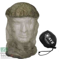 Moskito-Kopfnetz MüCkengesichtsschutz MüCkennetz Oliv Gummizug Outdoor Angeln