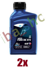 2x SHOCK ABSORBER OIL ELF MOTO FORK OIL SYN 5W 05L SYNTHETICS