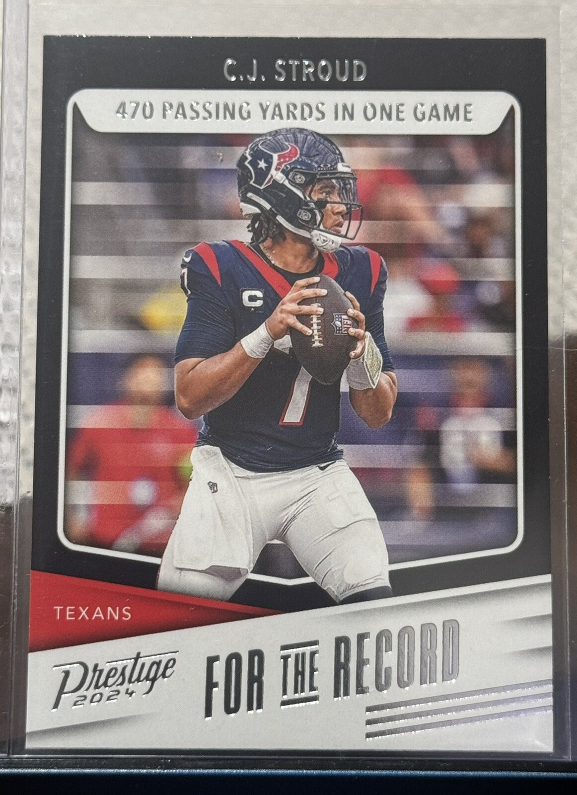 2024 Panini Prestige CJ Stroud For The Record #FR-CJS Houston Texans