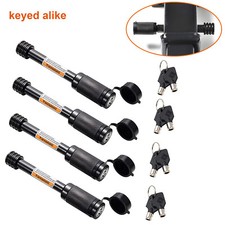 Trailer Hitch Receiver Pin Lock 4pcs Set Keyed Like- 58 Pin For Class Iii Iv