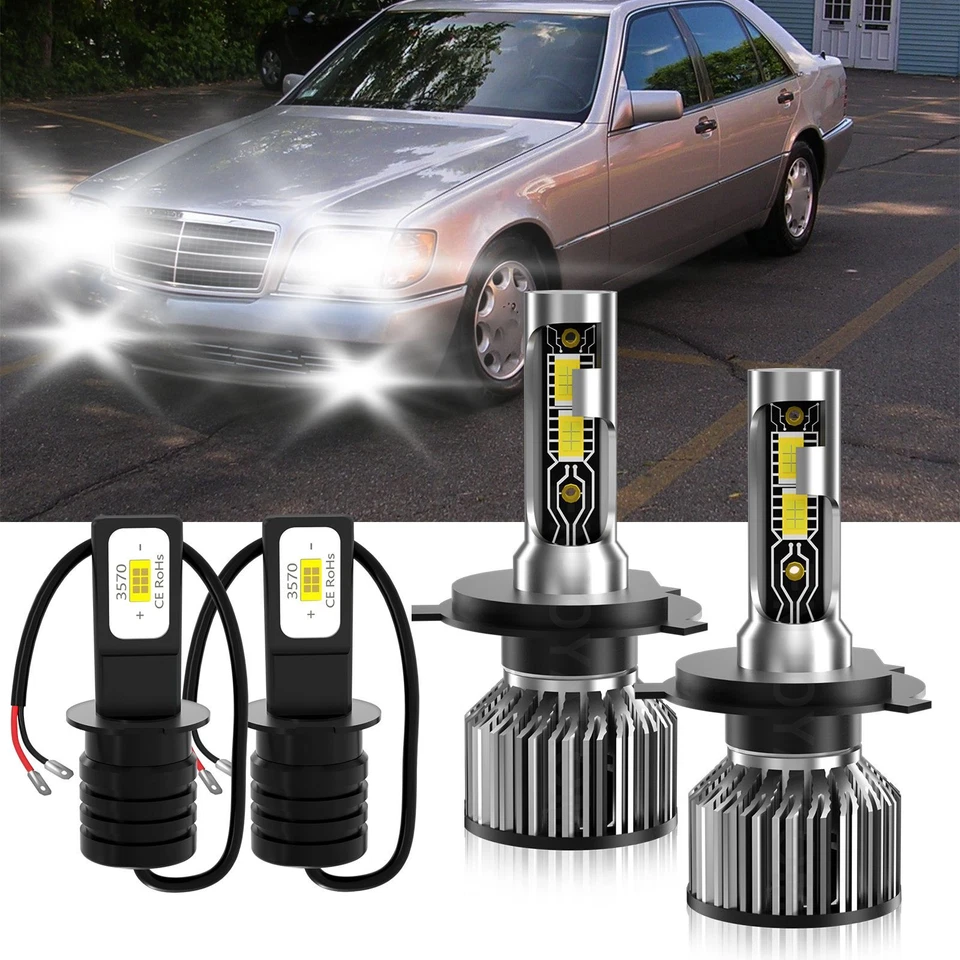 Faro delantero LED alto/bajo antiniebla para Mercedes-Benz 600SEL 1992-1993 Foto 2 de 4