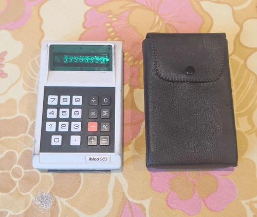 Ancienne Calculatrice vintage Années 70-80 IBICO 083