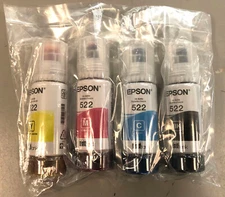 Epson Genuine 522 Ink ET-2400 2720 2800 2840 4700 4800 4810 Printers OEM Ecotank