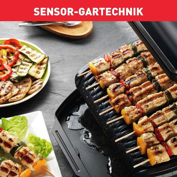 Tefal Kontaktgrill Elektrogrill Tischgrill Optigrill 6 Programme Schwarz Neu-image