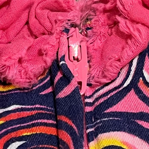 Lilly Pulitzer Swirly Caterpillar Pink/Navy Swirl Lined Shift Dress;Girls Size 8 - Picture 13 of 13